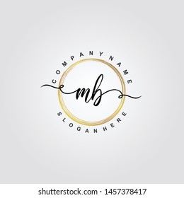 MB Initial beauty floral logo template