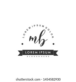 MB Initial beauty monogram logo vector