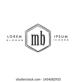MB Initial beauty monogram logo vector