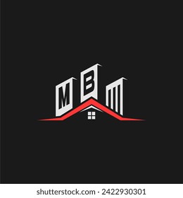 Design-Vektorgrafik für das Design des ersten MB-Logos im Bauwesen