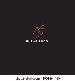 MB Initial Isolated Logo for Identity
