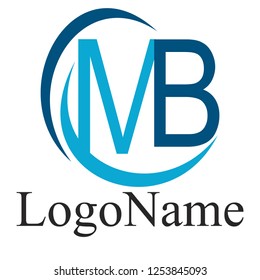 MB Initial  Letter Logo Design Template Element Vector 10