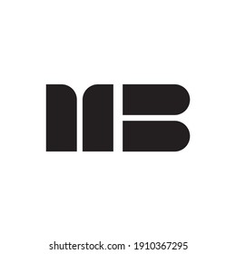 mb initial letter vector logo