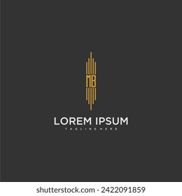 MB initial monogram business logo