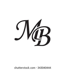 MB Initial Monogram Logo