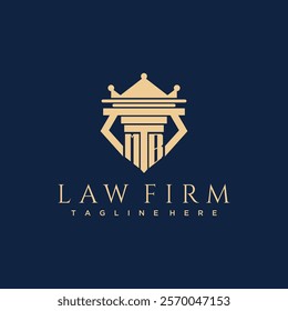 MB initial monogram logo for lawfirm vector design
