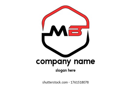 MB Letter based initial Logo vector design template