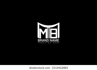 MB letter logo design on black background. MB creative initials letter logo concept. MB unique design.