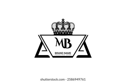 MB letter logo design on black background. MB creative initials letter logo concept. MB unique design