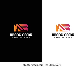 MB letter Plantilla de diseño de logotipo