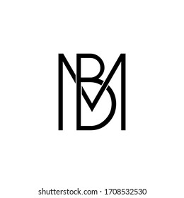 Mb Letter Original Monogram Logo Design Stock Illustration 1403200133 ...