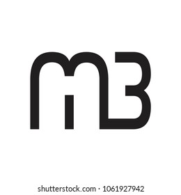 mb letter vector logo