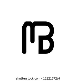 mb letter vector logo