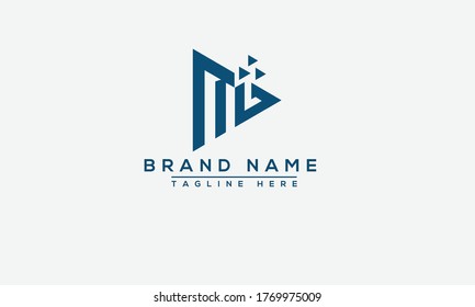 MB Logo Design Template Vector Graphic Branding Element.