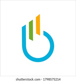 MB logo design vector sign 