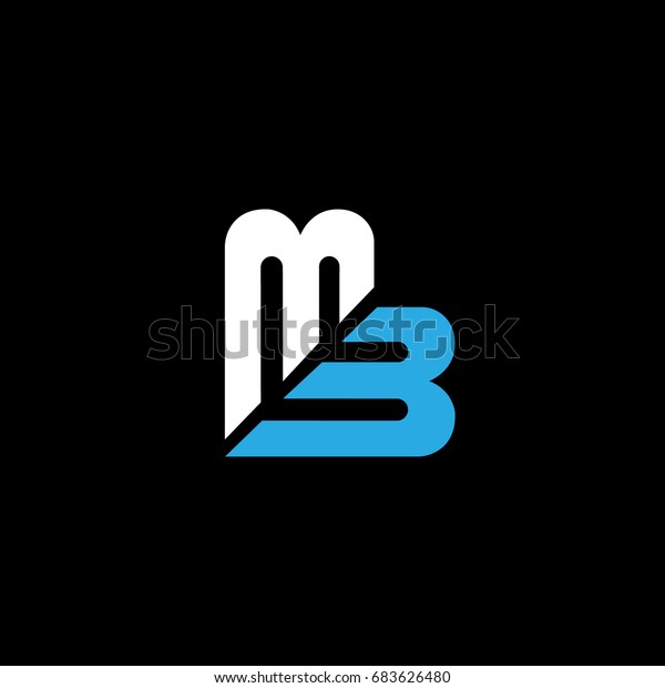 MB logo designed using initials letter M and B in\
editable vector format.