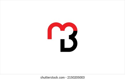 Vector de plantilla de diseño de logotipos MB, BM, M y B