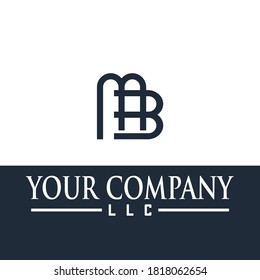 MB Logo Letter Design Vector with an excellent simple elegant model. suitable for your business.
