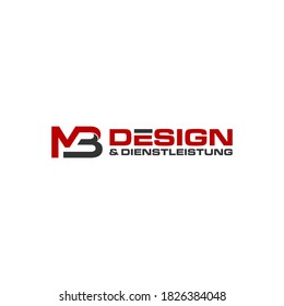 MB logo symbol letter vector abjad