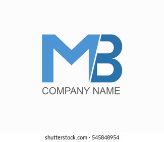 Mb Logo Vector Graphic Branding Letter Stock Vector (Royalty Free ...