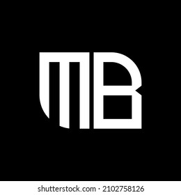 MB Unique abstract geometric vector logo design