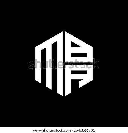 MBA logo MBA icon MBA monogram MBA letter minimalist Circle flat Unique modern abstract logo design.