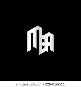 MBA Monogram Logo Design Vector