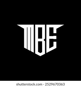 MBE letter logo design with white background in illustrator, vector logo modern alphabet font overlap style, calligraphy designs for logo, Poster, Invitation, etc.