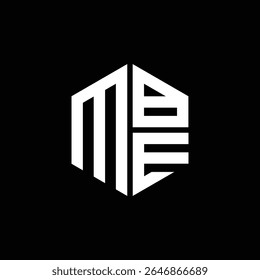 MBE logo MBE icon MBE monogram MBE letter minimalist Circle flat Unique modern abstract logo design.