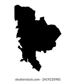 Mbeya Region map, administrative division of Tanzania. Vector illustration.