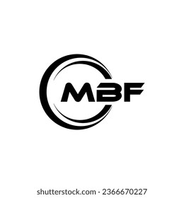MBF Logo Design, Inspiration for a Unique Identity. Modern Elegance and Creative Design. Watermark Your Success with the Striking this Logo.