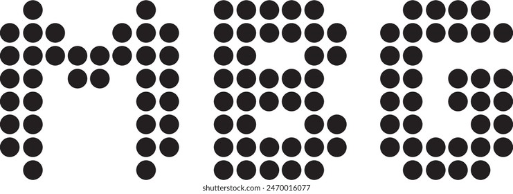 MBG Dot Logo Design, Symbol, Symbol, Vektorgrafik Datei, 