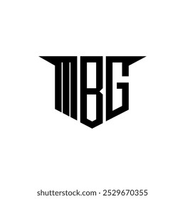 MBG letter logo design with white background in illustrator, vector logo modern alphabet font overlap style, calligraphy designs for logo, Poster, Invitation, etc.