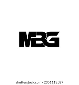 MBG letter monogram logo design vector