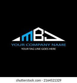 MBJ letter logo creative design with vector graphic