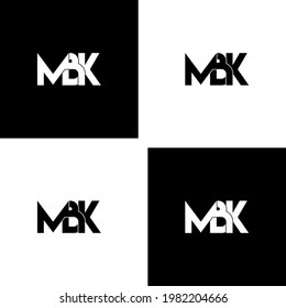 mbk letter original monogram logo design