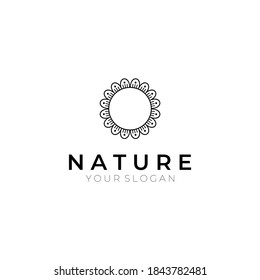 mblem luxury beauty spa, cosmetics, jewelry, hotel, restaurant. Wedding elegant outline frame. Vector floral luxury curve logo design. Vintage premium design vector element.