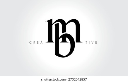 MBmb Elegant Serif Monogram Logo – Luxury Lowercase Typographic Lettermark for Modern Branding