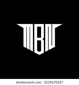 MBN letter logo design with white background in illustrator, vector logo modern alphabet font overlap style, calligraphy designs for logo, Poster, Invitation, etc.
