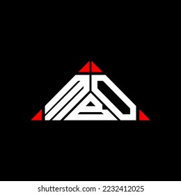 MBO letter logo creative design with vector graphic, MBO simple and modern logo.