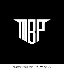 Diseño de logotipo de letra MBP con fondo blanco en ilustrador, estilo de superposición de fuente de alfabeto moderno de logotipo de Vector, diseños de caligrafía para logotipo, póster, invitación, etc.