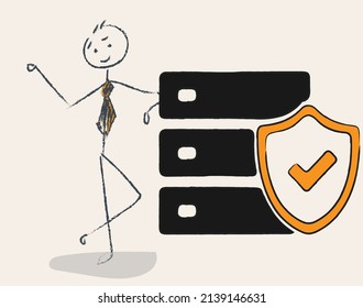 MBR Guard icon with cartoon design