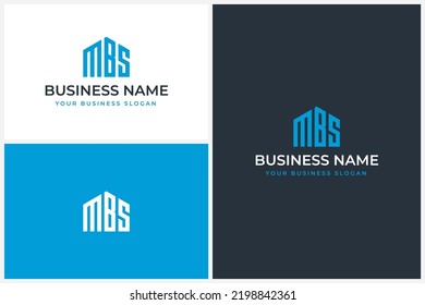 Mbs House Logo Design Vector Stock Vector (Royalty Free) 2198842361 ...