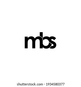 mbs letter original monogram logo design