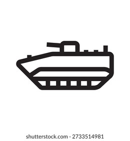 MBT black line icon. Vector isolated element. Minimal clean icons for apps and websites.