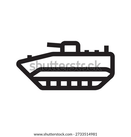 MBT black line icon. Vector isolated element. Minimal clean icons for apps and websites.