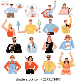 Mbti concept. Personality Types. Flat vector illustration