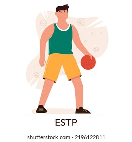 MBTI Person Types Concept. Socionics Mbti. Personality Test. Flat Vector Illustration