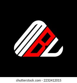 Logo de la carta MBU diseño creativo con gráfico vectorial, logotipo MBU simple y moderno.