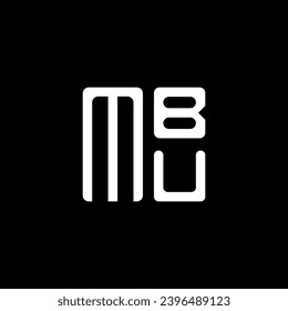 MBU letter logo vector design, MBU simple and modern logo. MBU luxurious alphabet design  